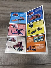 Vintage 1985 Kenner MASK Fold-Out Vehicle Advertisement and Poster