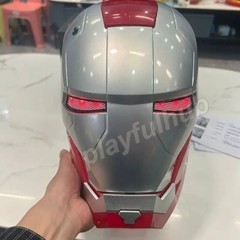 Iron Man MK5 Gold Helmet | Electric Opening & Closing Mask | LED Light Cosplay