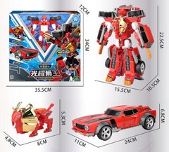Tobot V Galaxy Detectives 9″ Transform Robot Figure Boys Toy Car
