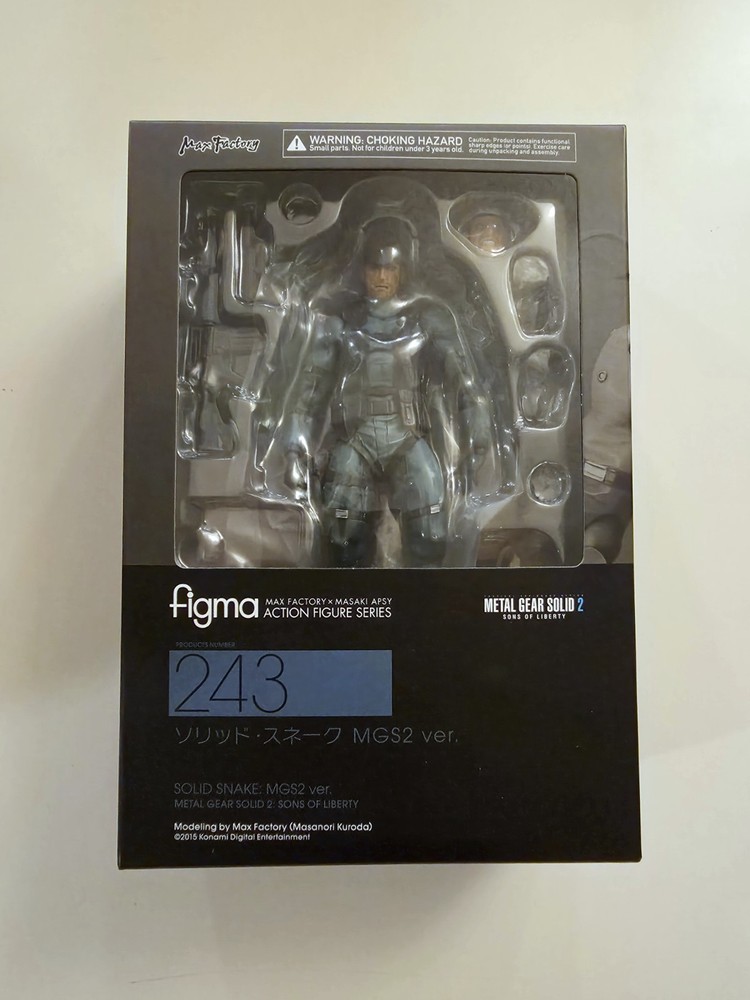 Max Factory Metal Gear Solid 2: Solid Snake Figma 243 Authentic Action Figure