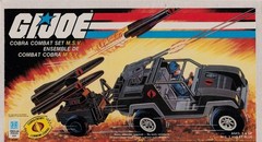 GI Joe Two Cobra Combat MSV and one Char Empty Replacement boxes G2U
