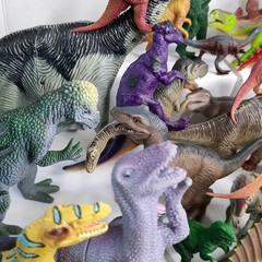 Dinosaur Action Figures Lot Jurassic Bundle Collection Toy Set Junk Drawer VTG.