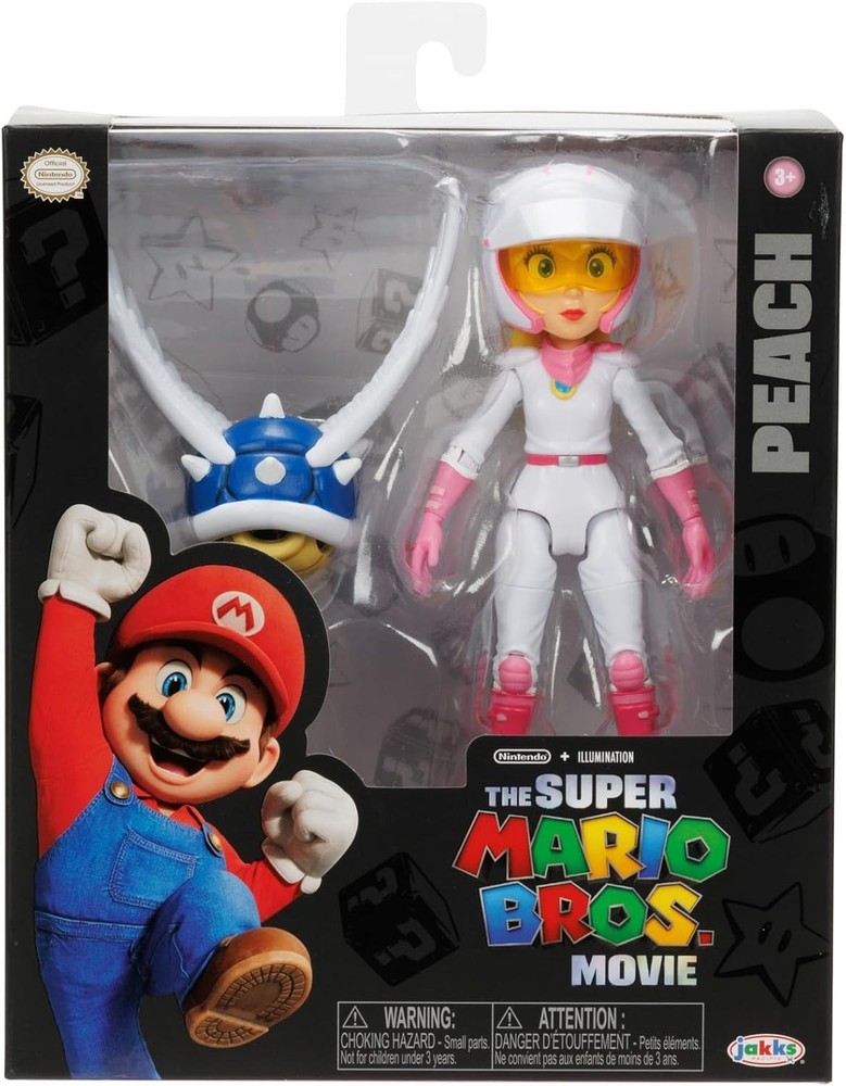 Jakks Pacific The Super Mario Bros. Movie Peach Action Figure 5” Kids Toy – NEW