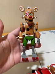 Five Nights at Freddys FNAF Holiday Christmas Ginger Foxy & Santa Freddy Figures