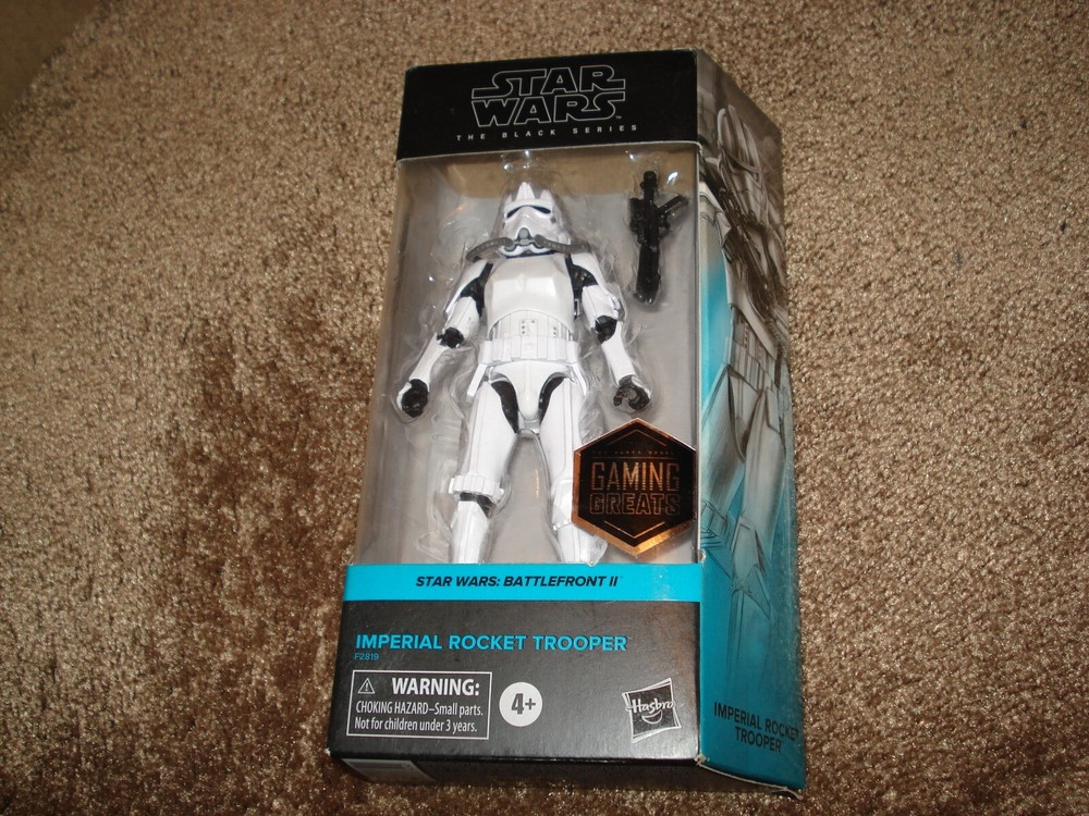 STAR WARS COLLECTABLE Black Series “IMPERIAL ROCKET TROOPER #01” Gaming Greats