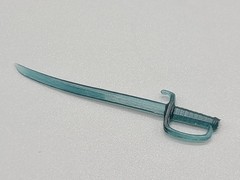 Aqua Blue Cutlass Sword 1:18 scale – Boss Fight Studio HACKS
