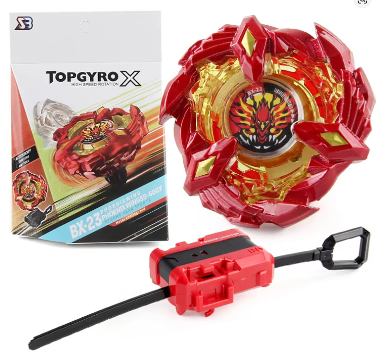 TopGyro X BX-23 Phoenix Wing Bey Battle Top w/ Launcher Spinning Toy Set