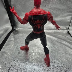 Marvel Spider-Man Red Black Action Figure Plastic Movie 2004 Fully Jointed