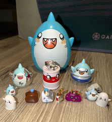 Sharky Lankybox Figure Set Mixed Lot with chocolate Milkymilk and purple rock