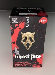 Culturefly Ghost Face Mystery Vinyl Plush Bag Clip Scream 2026 Spirit Halloween