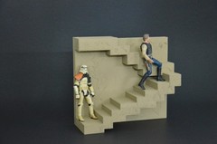 Tatooine Building street Diorama For 3.75 in (1:18) Figure (Painted) STAR WARS