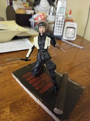 Custom Arashikage Toy Stand With Akiko From G.I. Joe Origins: Snake Eyes