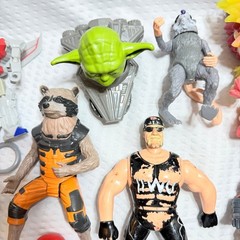 Mixed Toy Lot – Anime, Superheroes, Funko, FNAF, Dinosaurs, Accessories – 50 pcs