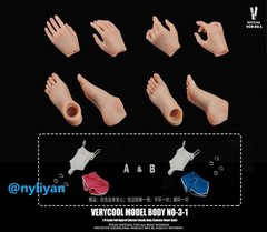Stock VERYCOOL VCD-03-1A 1/6 Female Pale Large Chest Plump Body 12”Figure Doll