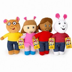 Arthur PBS Kids Plush Lot of 4 Arthur DW Francine Buster 9” Stuffed Animals NWT