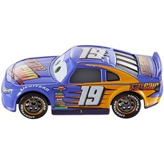 2Pcs Disney Pixar Cars No.19 Bobby Swift Hauler Truck & Car1:55 Diecast Toys Set