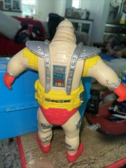 Playmates TMNT Krang Android Body Action Figure 1991 Beige Red Vintage