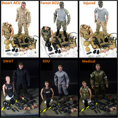 1/6 Scale Army Military Combat SWAT Police Figure Action Model Soldier ACU Toys