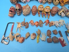 NECA Horror Parts & Accessories Lot Jason Freddy Michael Myers Halloween It