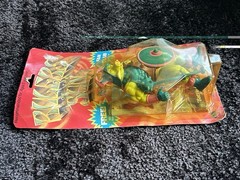 Olmec Rulers of the Sun Pig-Head Pig Action Figure Shield Mace Comic 1985