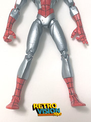 Spider-Man Animated Series Red/Silver Glider Spider Charged(2008, Hasbro) Figure