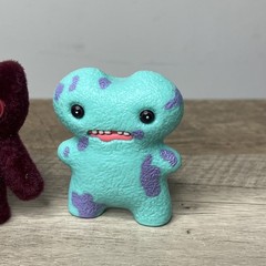 fuggler blind box Indecisive Monster catch me Flocked Figures Lot Of 3 Minis