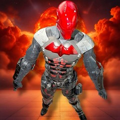 Batman: Arkham Knight Red Hood 7” & Marvel Black Planter 6” Collectible