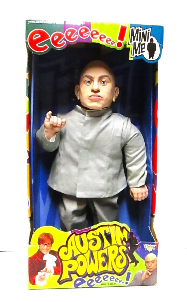 McFarlane Toys Austin Powers Mini Me Poseable Soft bodied 24″ figure Mint in Box