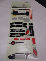 Vintage Transformers G1 Jetfire Partial Sticker Sheet Decals 1985