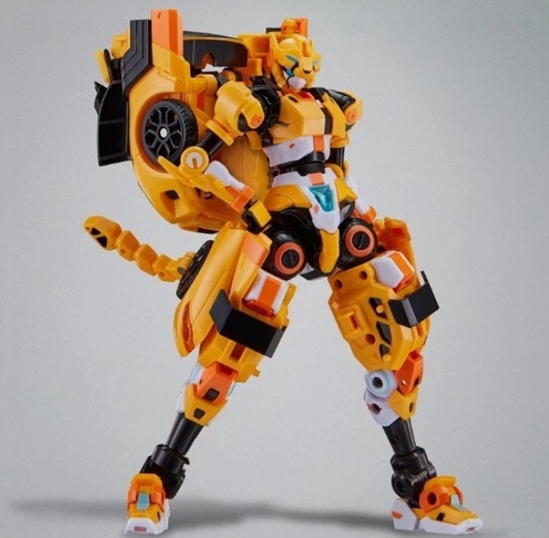 Metal Cardbot W Tachy Transformer Robot Cheetah Sports Car Korean Toy