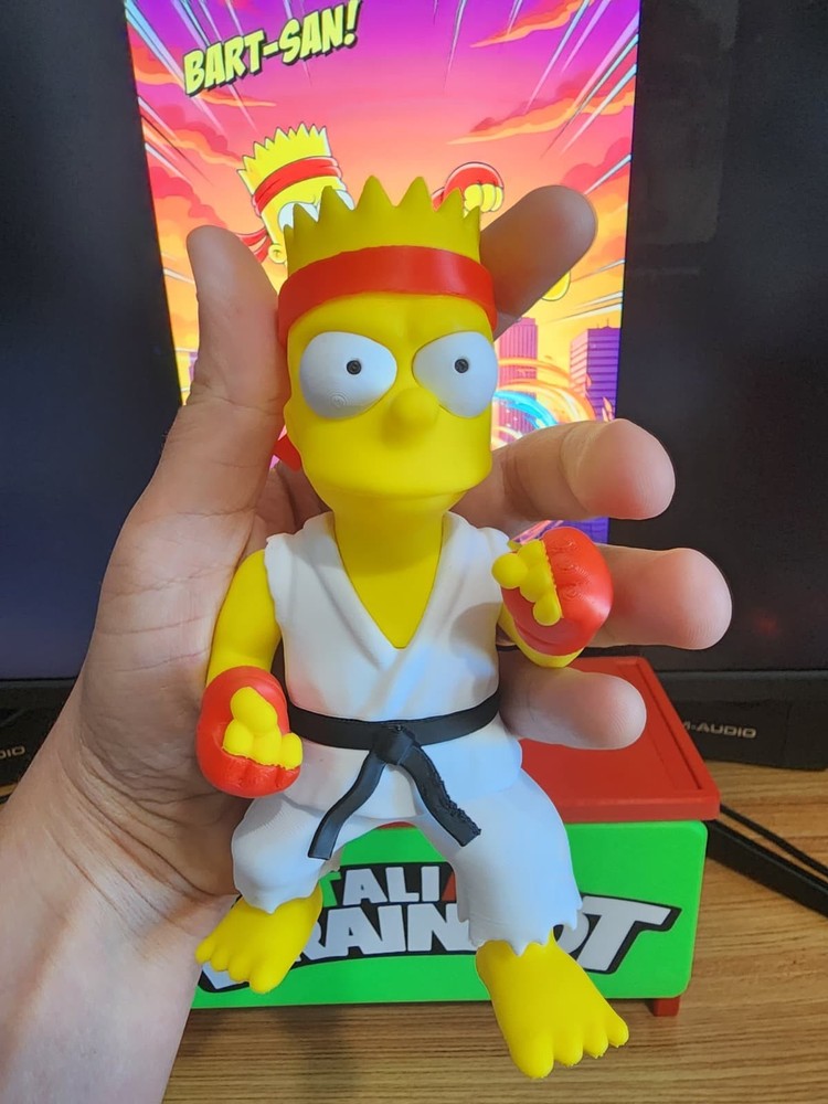 Bart x Ryu – Street Fighter Fusion | Limited Designer Collectible Figure
