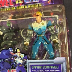 VENOM VS. CAPTAIN COMMANDO TOY BIZ ACTION FIGURE 1999 VIDEO GAME MARVEL CAPCOM