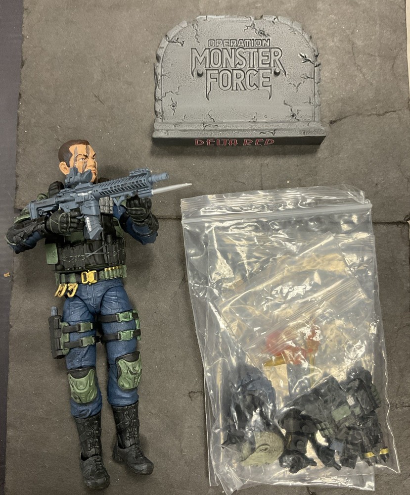 Operation: Monster Force Delta Red Nightshade Unit 1/12 Scale Figure Used Open