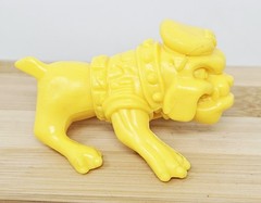 TMNT Raph the Green Teen Beret Biting Bulldog Figure Vintage Loose Yellow VGC