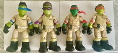 6” NINJA TURTLES action figure set lot GHOSTBUSTERS slimer Ghost Busters Ecto 1
