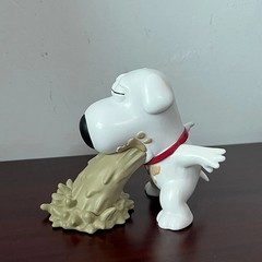 Youtooz Family Guy Puking Brian & Stewie Griffin Action Figure Set Movable Gift