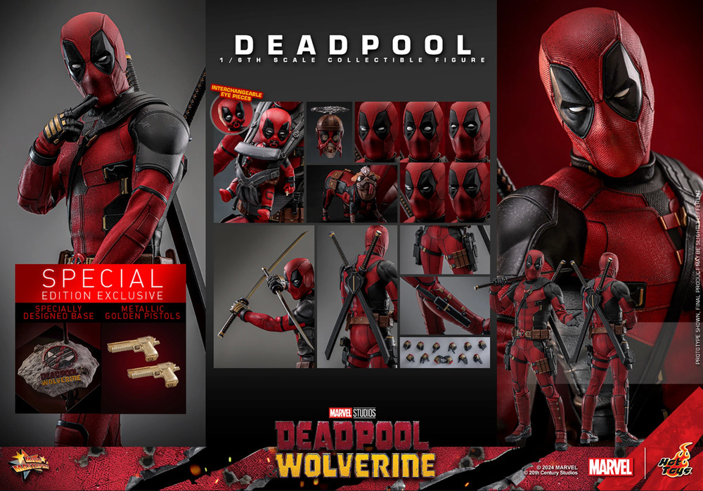 Hot Toys DEADPOOL (Special Edition) SIDESHOW EXCLUSIVE MMS746 Sixth Scale New