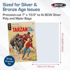 BCW Silver Comic Book Backer Boards Pack of 100 Acid Free 24 PT New