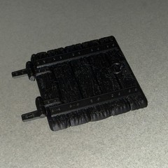 Unpainted Black Trapdoor for Classics Castle grayskull (Hole cover) by He-Bro