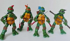 4 PCS NECA Teenage Mutant Ninja Turtles Color Headband Action Figures Model Toys