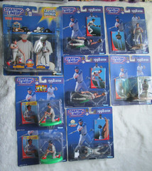 Lot of 8 Starting Lineup MLB Baseball Figures Bo Jackson Joe Carter Jim Abbott