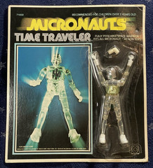 Vintage 1976 MEGO MICRONAUTS TIME TRAVELER (Clear) MOC UNPUNCHED RARE!