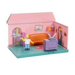 The Simpsons House Living Room Diorama Playset with Homer Figure and Accessories