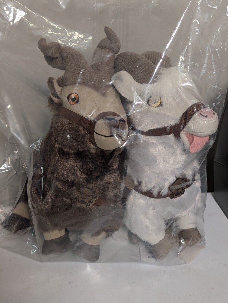 Disney Store Marvel Thor Love & Thunder ToothGnasher ToothGrinder Plush Goat Set