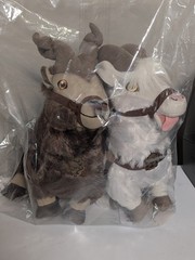 Disney Store Marvel Thor Love & Thunder ToothGnasher ToothGrinder Plush Goat Set