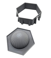 28mm Scale tabletop Terrain Black Tatooine Style Building Star Wars Legion 40k