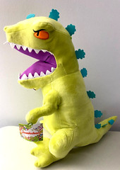 Giant Reptar 20 inch tall Plush Toy Rugrats Dinosaur Nickelodeon RARE NWT