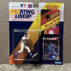 Kenner Starting Lineup Nolan Ryan Baseball Figure w/ Poster & Card