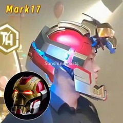 Iron Man Helmet MK17 Cosplay Mask Wearable 1:1 Voice Control Prop English Ver.
