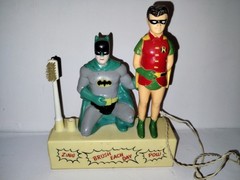 Vintage 1977 Janex Batman And Robin Battery Powered Toothbrush Not Working HTF